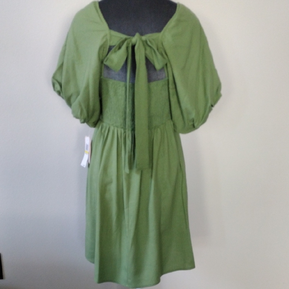 City Studios Juniors' Balloon-Sleeve Babydoll Dress. Size M - Picture 5 of 12